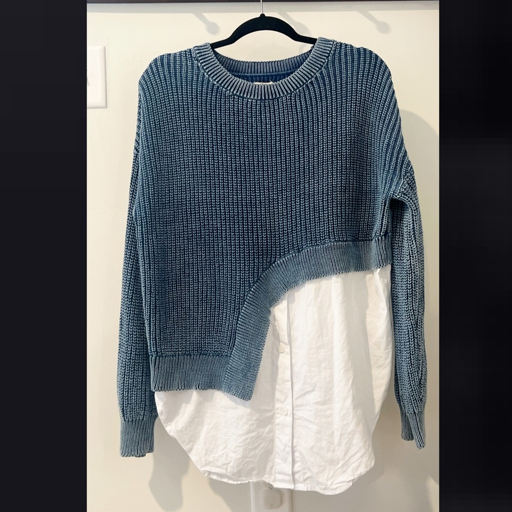 Pilcro Assymmetrical Twofer Sweater from Anthropologie Medium - Picture 5 of 9